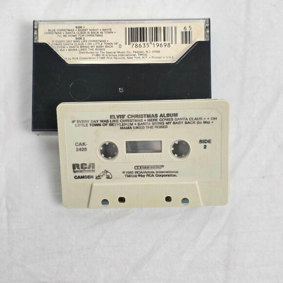 Elvis Christmas Album Cassette RCA Holiday Classics - Picture 3 of 3